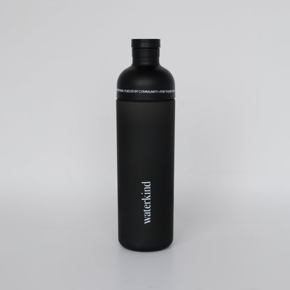 Waterkind Hydration Bottle - Matte Black (600ml)