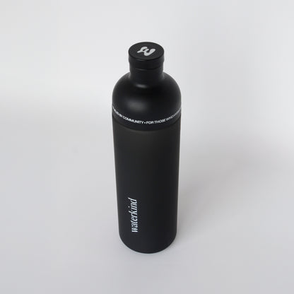 Waterkind Hydration Bottle - Matte Black (600ml)