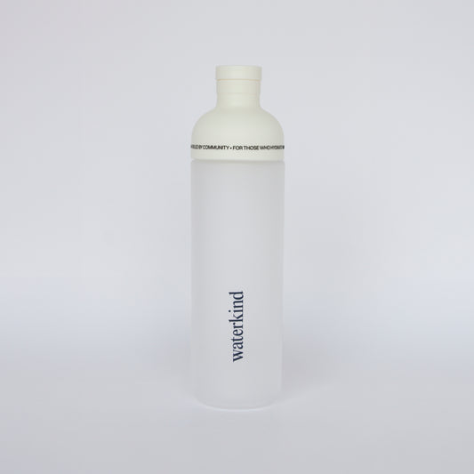 Waterkind Hydration Bottle – Frosted White (600ml)
