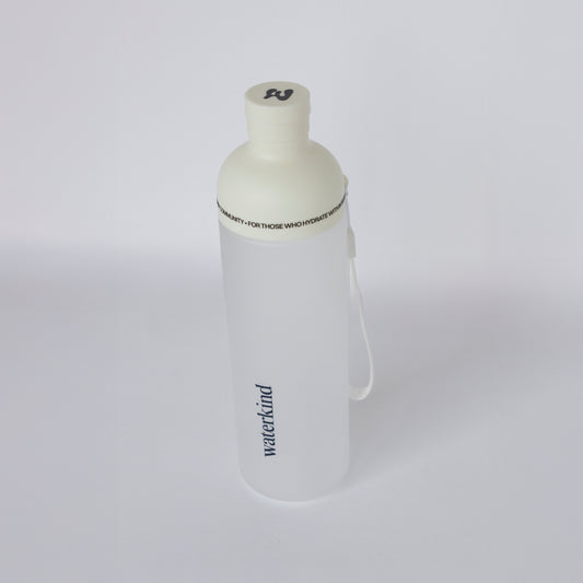 Waterkind Hydration Bottle – Frosted White (600ml)